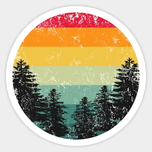 Sunset Over The Mountains Sticker